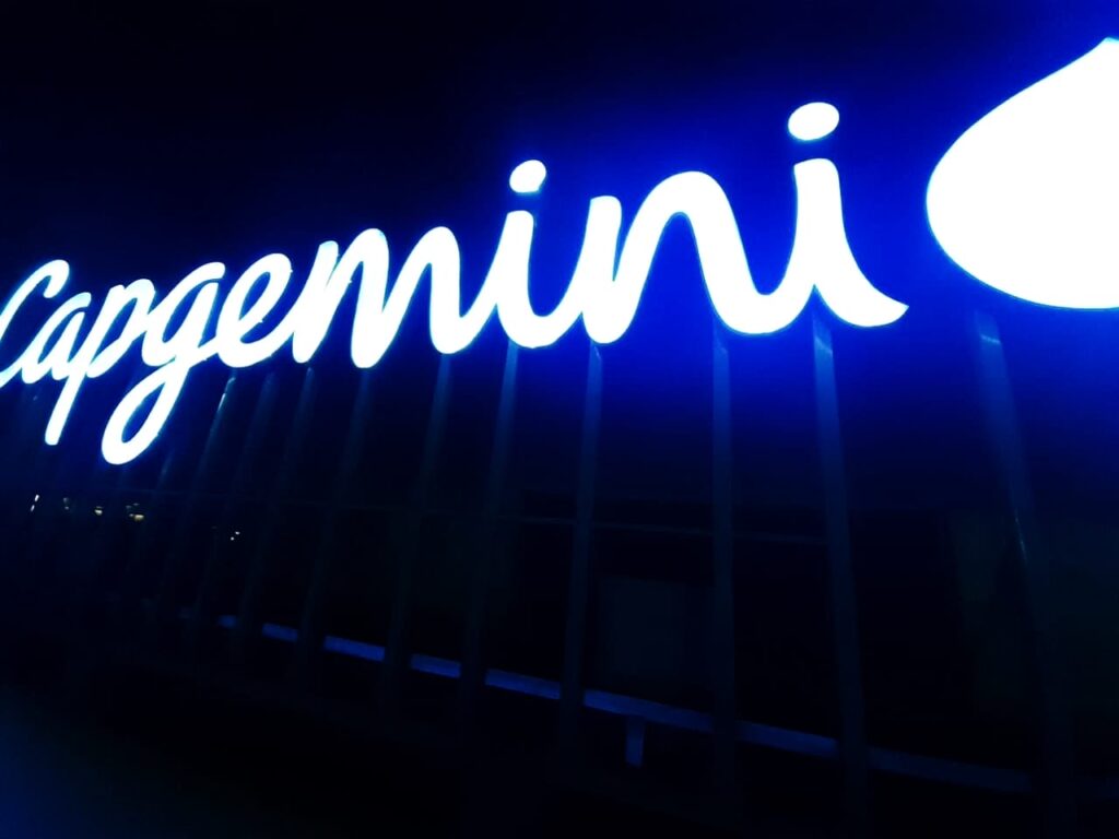 Capgimini Illuminated Letters Signage by ElBadr Light Industries