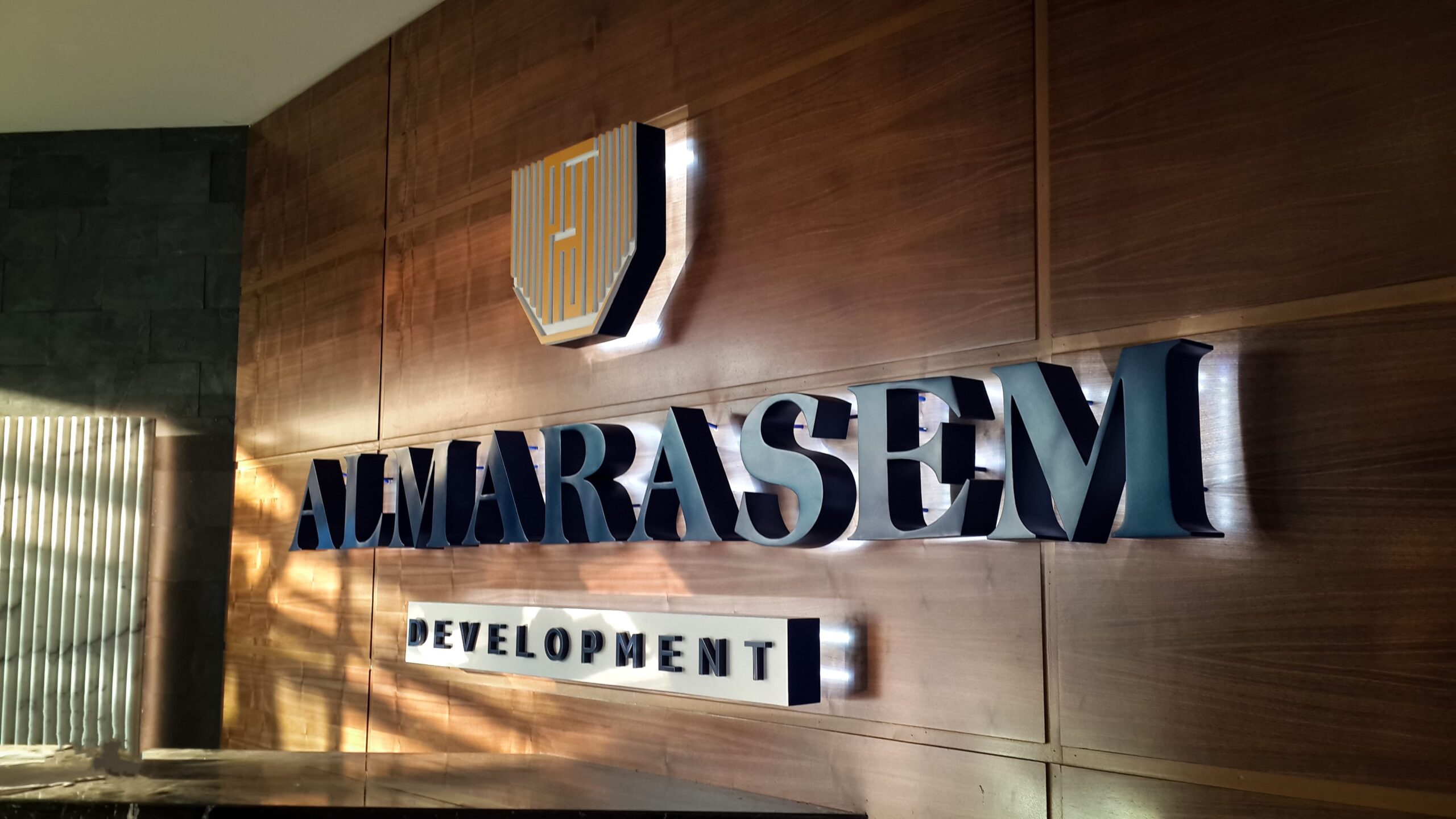AlMarasem Indoor Channel Letters Signage by Elbadr Light Industries