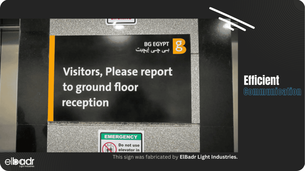 ElBadr Light Industries Communication Signage - Signage Benefits