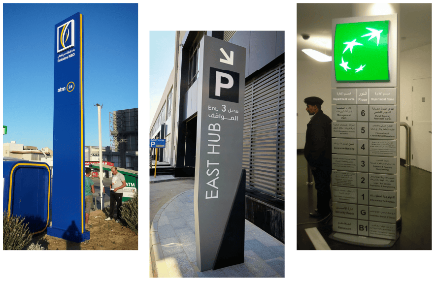 Freestanding signs